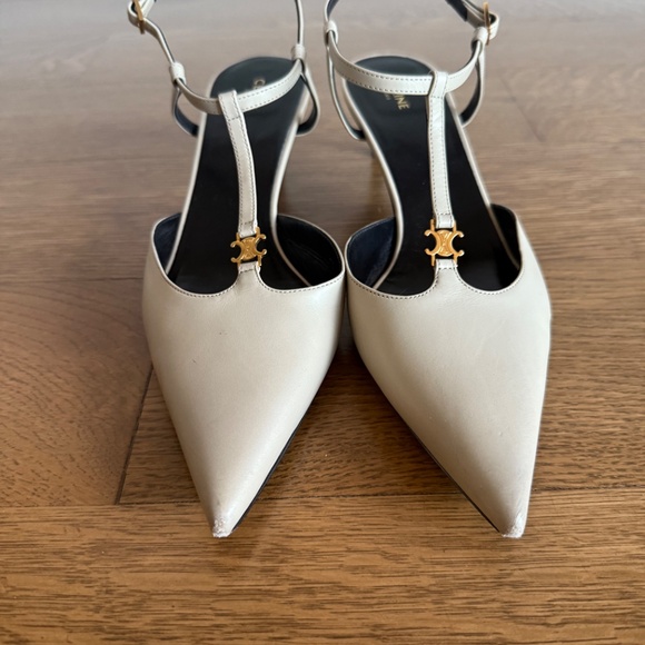 CELINE KITTEN HEELS T- BAR STRAP PUMP - Picture 2 of 9